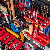 Настінний органайзер панель для інструментів з поличками 58х39см, фото 9