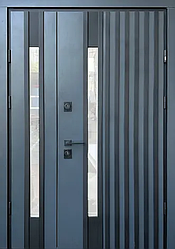 Вхідні двері STRAJ LUX Rio-S Loft 1220 мм вуличні (Страж серія Пруф)