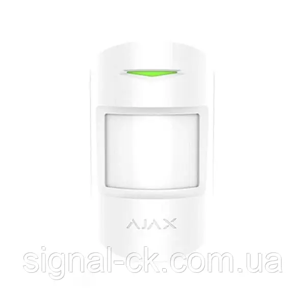 Бездротовий датчик руху Ajax MotionProtect Plus White з мікрохвильовим сенсором