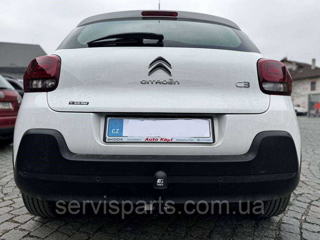 Фаркоп Citroen C3 III 2016- (Сітроен С3) без підрізання бампера