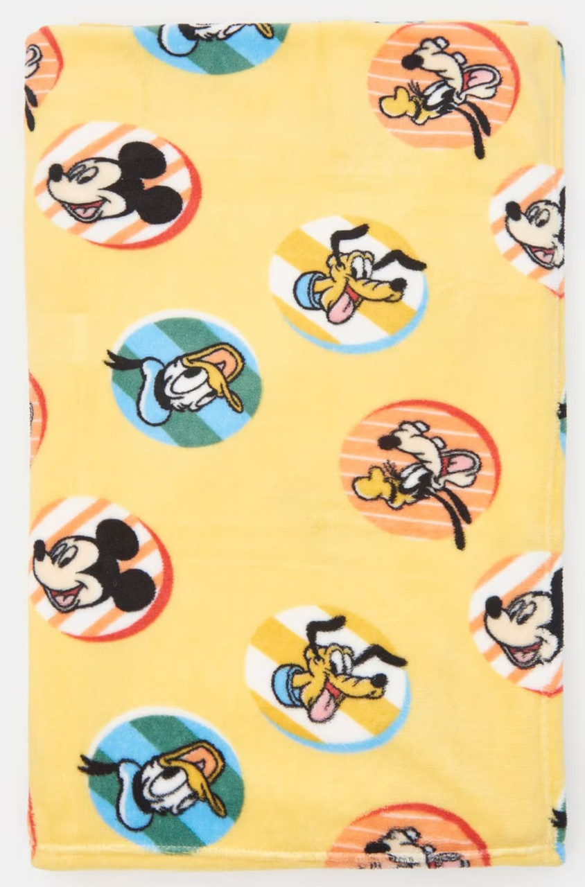 Дитячий флісовий плед Disney Міккі Гуфі Дональд 130х160 класика Дісней, фото 1