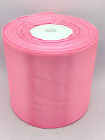 Стрічка атласна 75 мм рожева