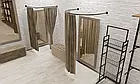 Примірочна настінна кутова, d 22мм (L1000х1000)мм, біла., фото 10