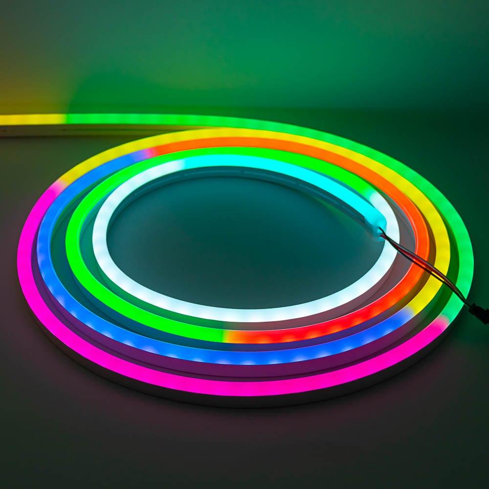 Адресний світлодіодний гнучкий неон smart RGB 12V 6x12 IP68 90led/m 16Вт