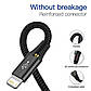 Універсальний usb кабель BASEUS 3 in 1 для заряджання пристроїв USB Type-C Micro USB Lightning 1.2 м Чорний, фото 8