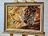 Картина з бурштину Ідилія , картина з бурштину 30*40 см, фото 3