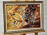 Картина з бурштину Ідилія , картина з бурштину 30*40 см, фото 2