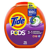 Капсули для прання Tide Spring Meadow 3 in 1 Pods 76 шт. для холодної води (США)