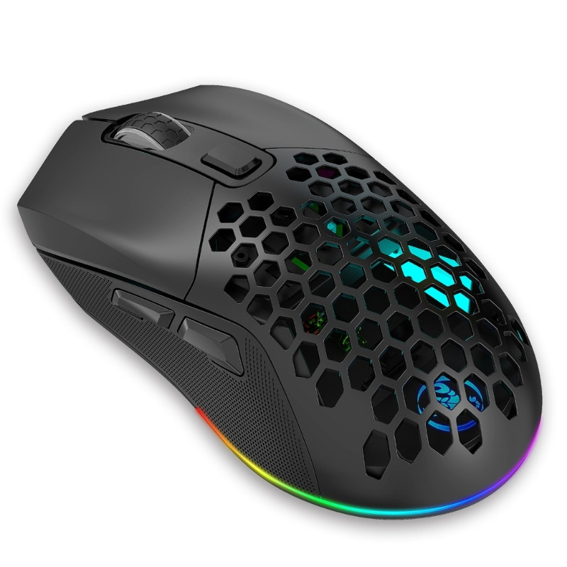 Миша бездротова HXSJ Т28 з акумулятором і RGB-підсвіткою 2,4G + Bluetooth Black