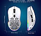 Миша бездротова HXSJ Т28 з акумулятором і RGB-підсвіткою 2,4G + Bluetooth White, фото 5