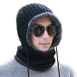 Шапка-балаклава Teburya багатофункціональна One Size Чорний (HbP050582)