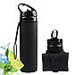 Складана пляшка для води iFDA 600 мл Чорна (HbP050352), фото 5