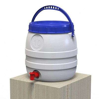 Бідон Євро Пласт 10л дужка харчовий з пластиковим краном