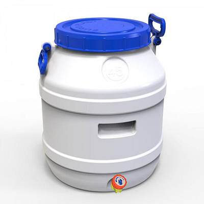 Бідон Євро Пласт 45 л харчовий з  вентильним краном