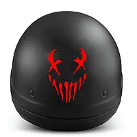 Вінілові наклейки на шоло" Смайл на шолом " 7х10см 2шт