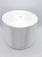 Стрічка атласна 75 мм біла