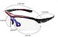 Спортивні окуляри RockBros Polarized UV400 з 5 лінзами Чорно-червоний (050412), фото 5