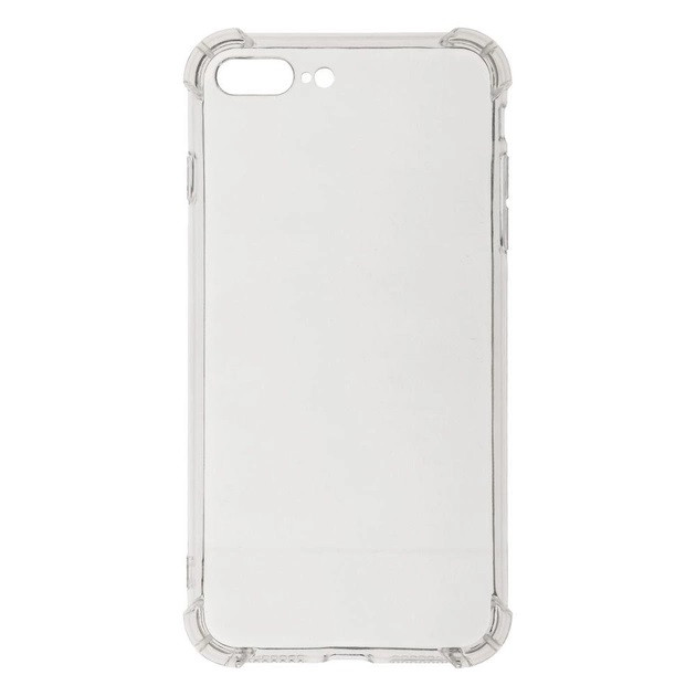 Силіконовий протиударний чохол панель + скло 9Н на Iphone 7 plus/8 plus прозорий Case (7544564562)