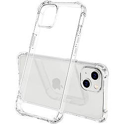 Силіконовий протиударний чохол панель + скло 9Н на Iphone 13 прозорий Case (124243234)