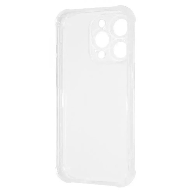 Силіконовий протиударний чохол панель + скло 9Н на Iphone 15 Pro Max прозорий Case (3463223636)