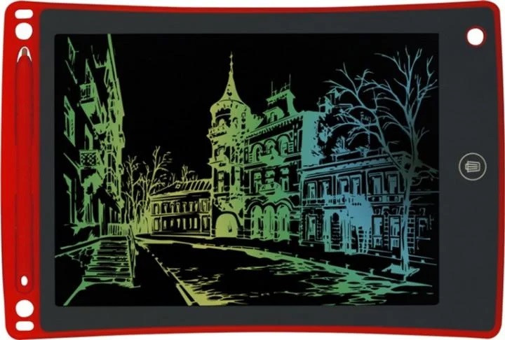 Кольоровий графічний планшет LCD-планшет для малювання Writing Tablet 8,5" Red (243721133)