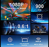 Проектор Magcubic HY450 коротко фокусний, Android 11, 900ANSI 8К Wifi6 BT5.4 USB HDMI  аеропульт, фільтр, фото 5
