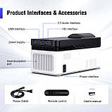 Проектор Magcubic HY450 коротко фокусний, Android 11, 900ANSI 8К Wifi6 BT5.4 USB HDMI  аеропульт, фільтр, фото 8
