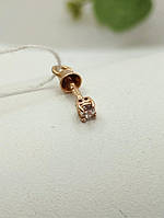 Золота сережка пусета