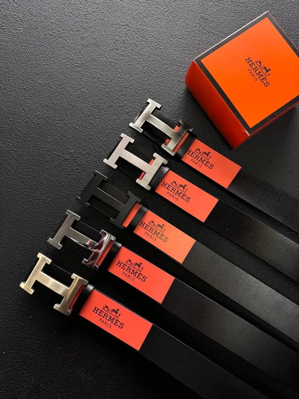 Брендовий шкіряний ремінь Hermes 40 мм., 931574