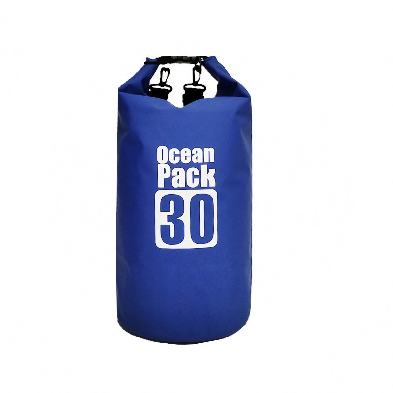 Водонепроникна сумка рюкзак гермомішок зі шлейкою на плече Ocean Pack 30 л Blue (5788544)