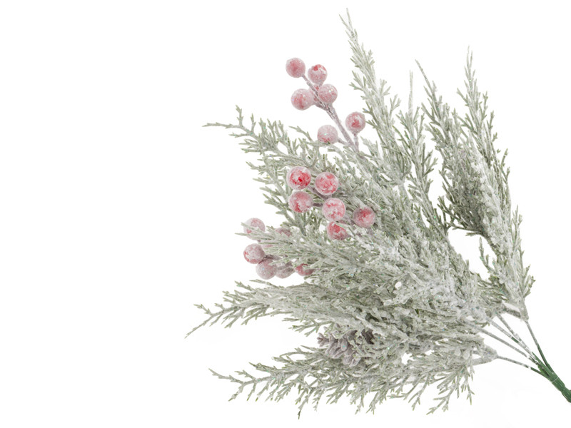 Гілка декоративна хвойна 36 см (пластик), фото 1