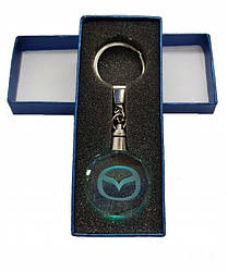 Брелок автомобільний на ключі МАЗДА GF авто брелок з логотипом Mazda з підсвіткою (232323244)