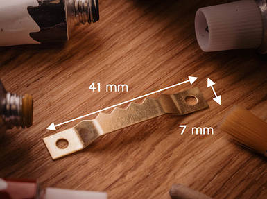 "Крокодил" для рамок. Колір "золото". 41х7мм