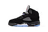 Чоловічі кросівки Nike Air Jordan 5 black blue Найк Джордан V чорно-сині нубук весняні, фото 10