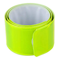 Світловідбивний браслет 6 шт. у комплекті 40х3 см GIF на велосипед руку ногу Жовтий (2446122447)