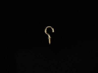 Гачок напівкруглий. Колір "золото". 20х10 мм