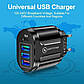 Мережевий зарядний пристрій Mirrow 3 USB Type-C Super Charge/Quick Charge 3.0 5V/2.4A Black (355621451), фото 8