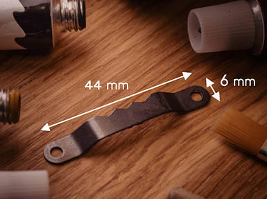 "Крокодил" для рамок. Колір чорний. 44х6мм