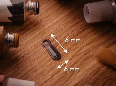 Фіксатор для рамок. Колір чорний. Метал. 16х6мм