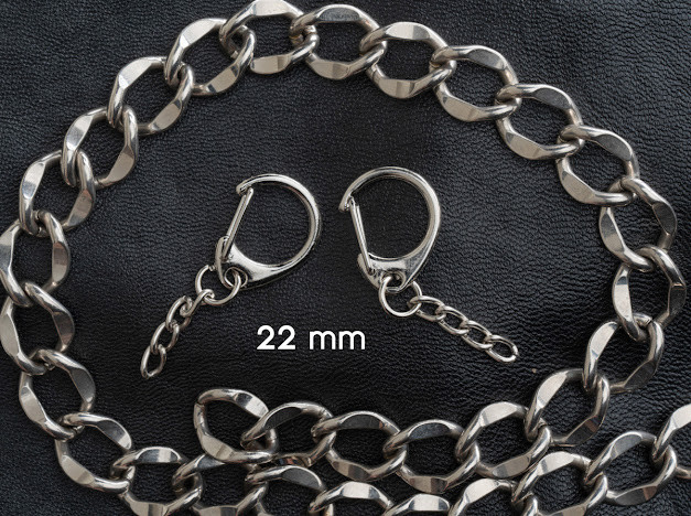 Карабін з ланцюжком. 22мм