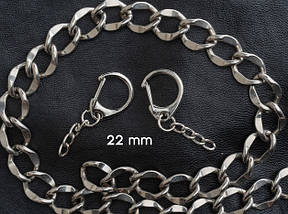 Карабін з ланцюжком. 22мм, фото 2