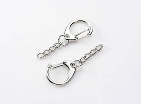 Карабін з ланцюжком. 22мм, фото 5