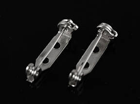 Єврошпилька для значків з фіксатором. 22мм, фото 4