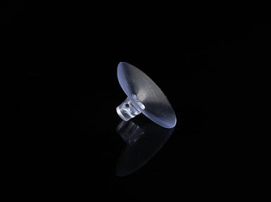 Кругла міцна силіконова присоска на скло, кахель і пластик, одинарна діаметром 30 мм