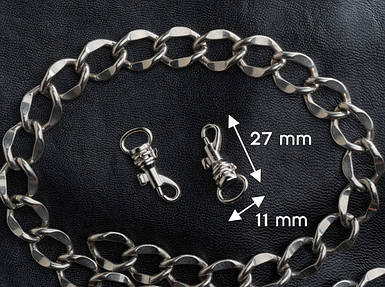 Карабін для стрічок. 27х11мм