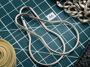 Підвіс для ключів. Колір "срібло". 68мм, фото 3