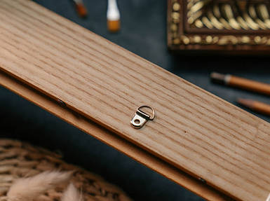 Вушко для рамок. Колір "нікель". 18х10мм