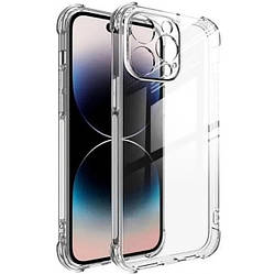 Силіконовий протиударний чохол панель Case + скло 9Н на Iphone 15 Pro із захистом камери прозорий