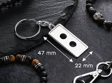 Заготовка для брелока. 4.7х2.2. Габаритний розмір.