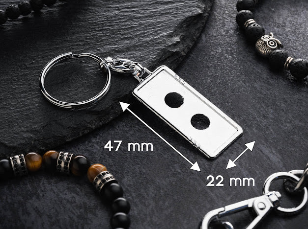 Заготовка для брелока. 4.7х2.2. Габаритний розмір.